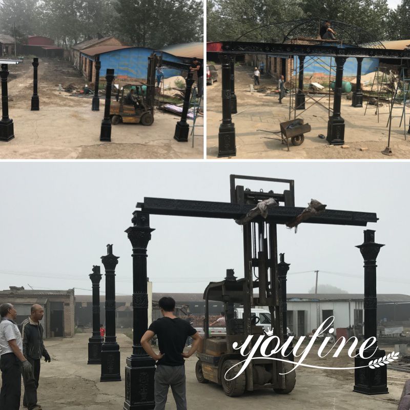 large cast iron gazebo test installation