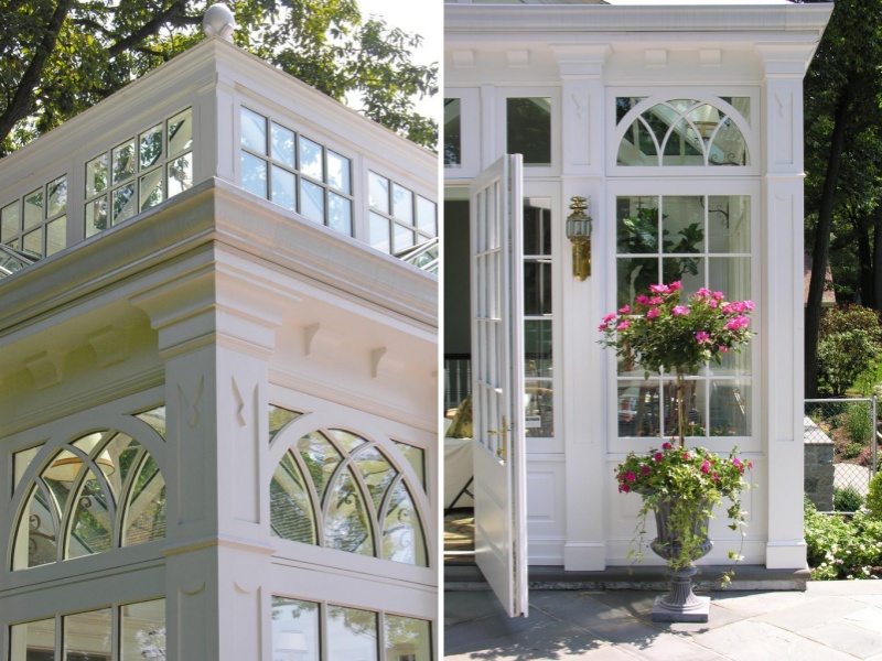 swimming pool sunroom details