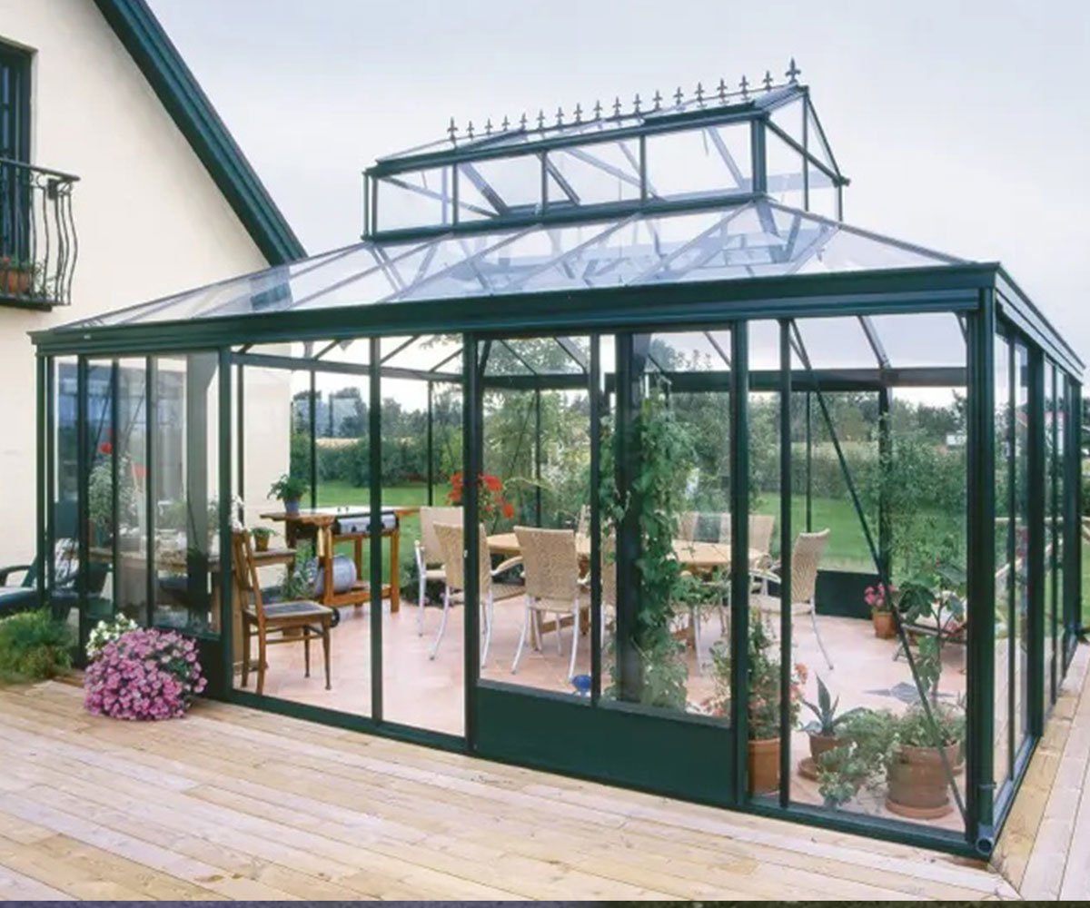 outdoor garden iron greenhouse