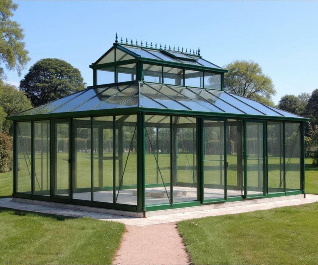 iron outdoor garden greenhouse