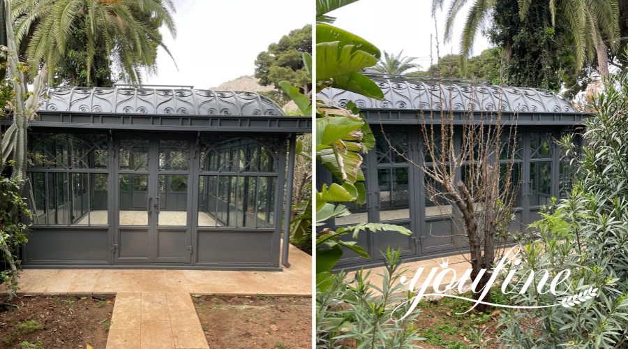 Sicily black glass greenhouse Cusomer Feedback