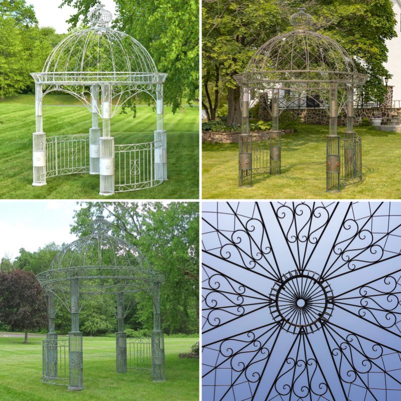 Different Color Choices of Metal Round Gazebo