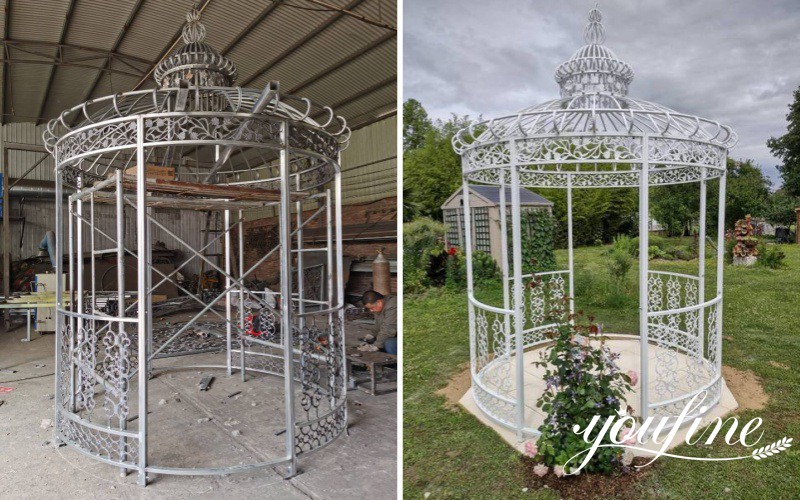 Round Garden Gazebo Test Installation & Feedback from YouFine French Customer