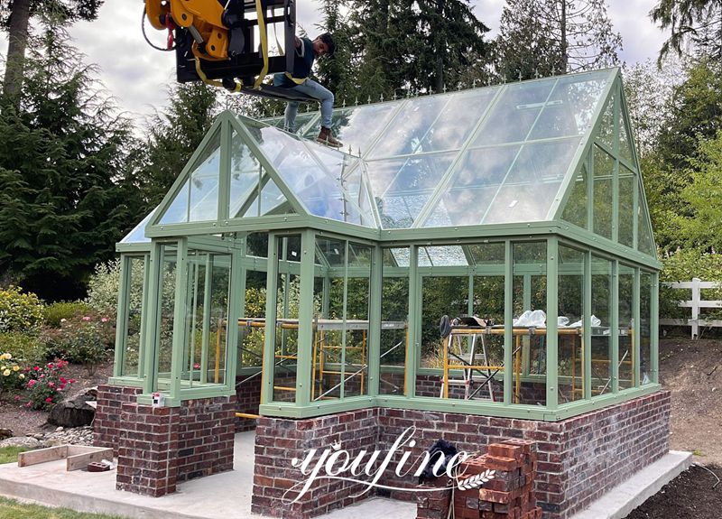 Victorian Brick Greenhouse feedback from YouFine US Customer