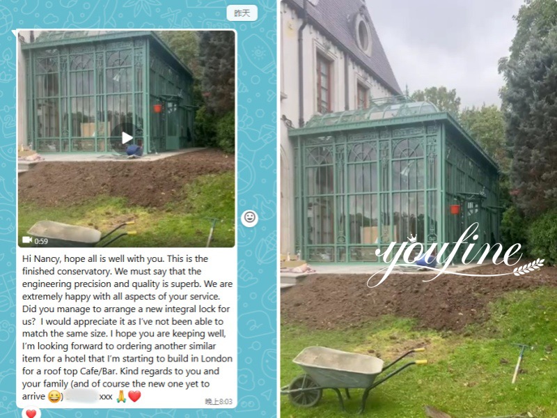 attached lean to greenhouse Customer Whatsapp Feedback