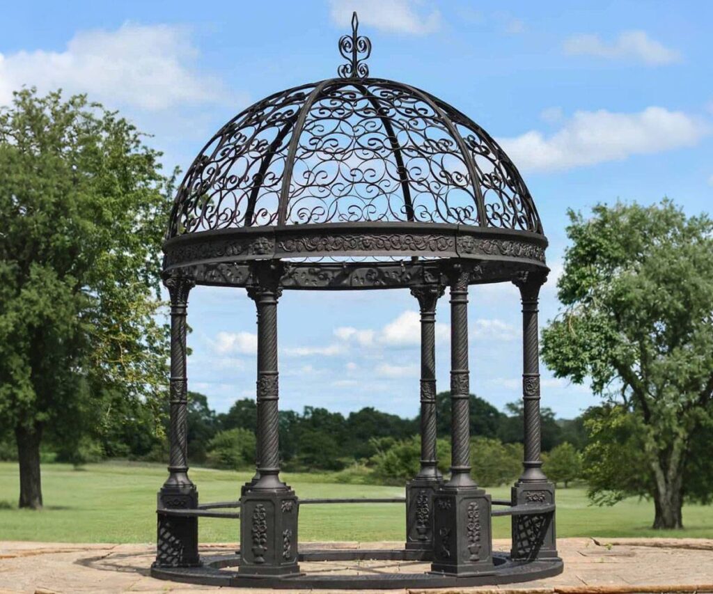 cast iron garden gazebo