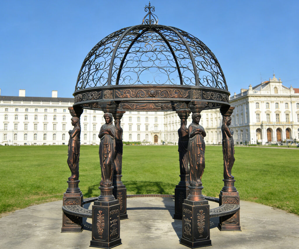 cast iron outdoor garden gazebo