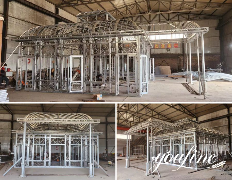 custom glass greenhouse Test-installation