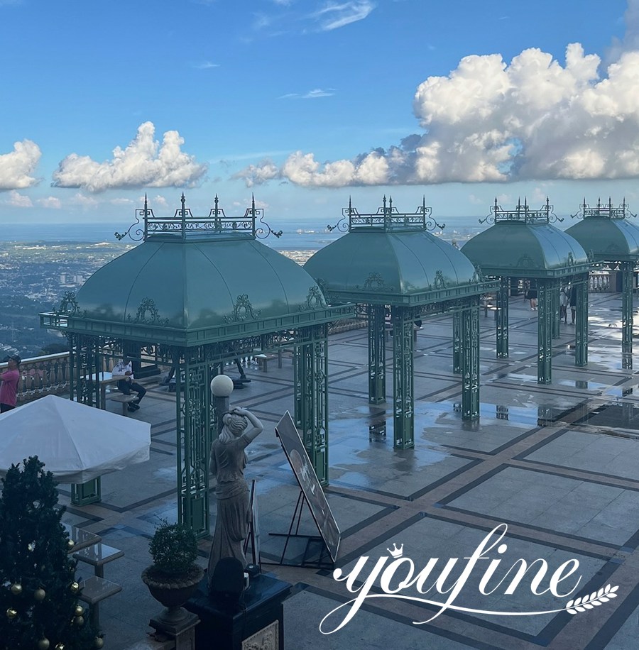 custom outdoor iron gazebo