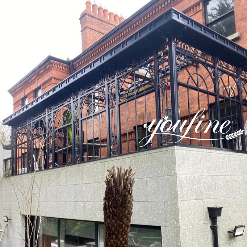 custom victorian lean to greenhouse