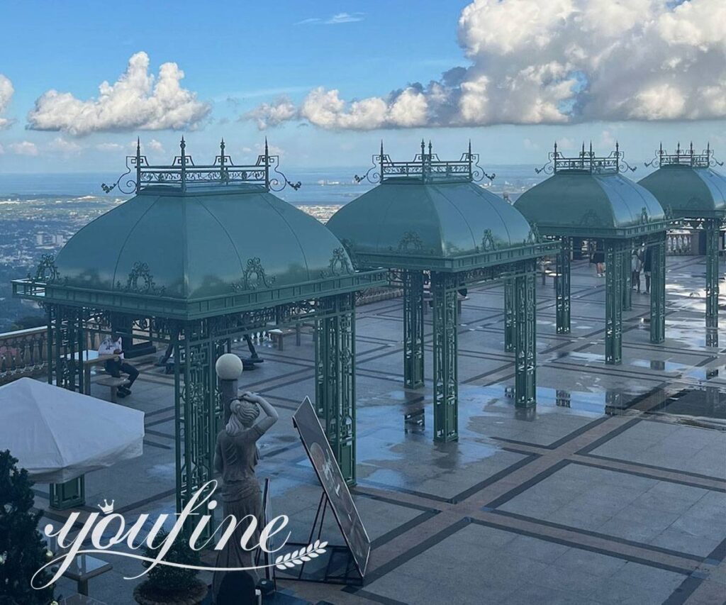 wrought iron outdoor gazebos