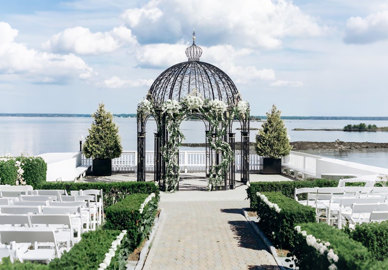 garden wedding gazebo venue