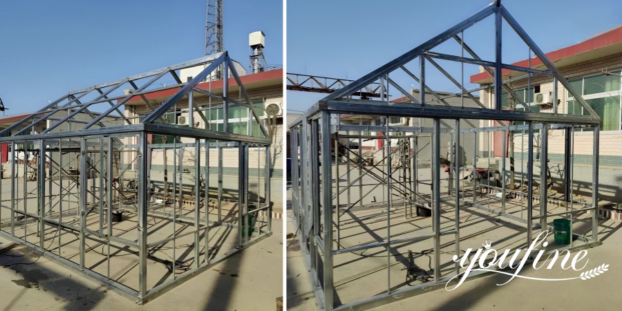 glass house conservatory Test-installation