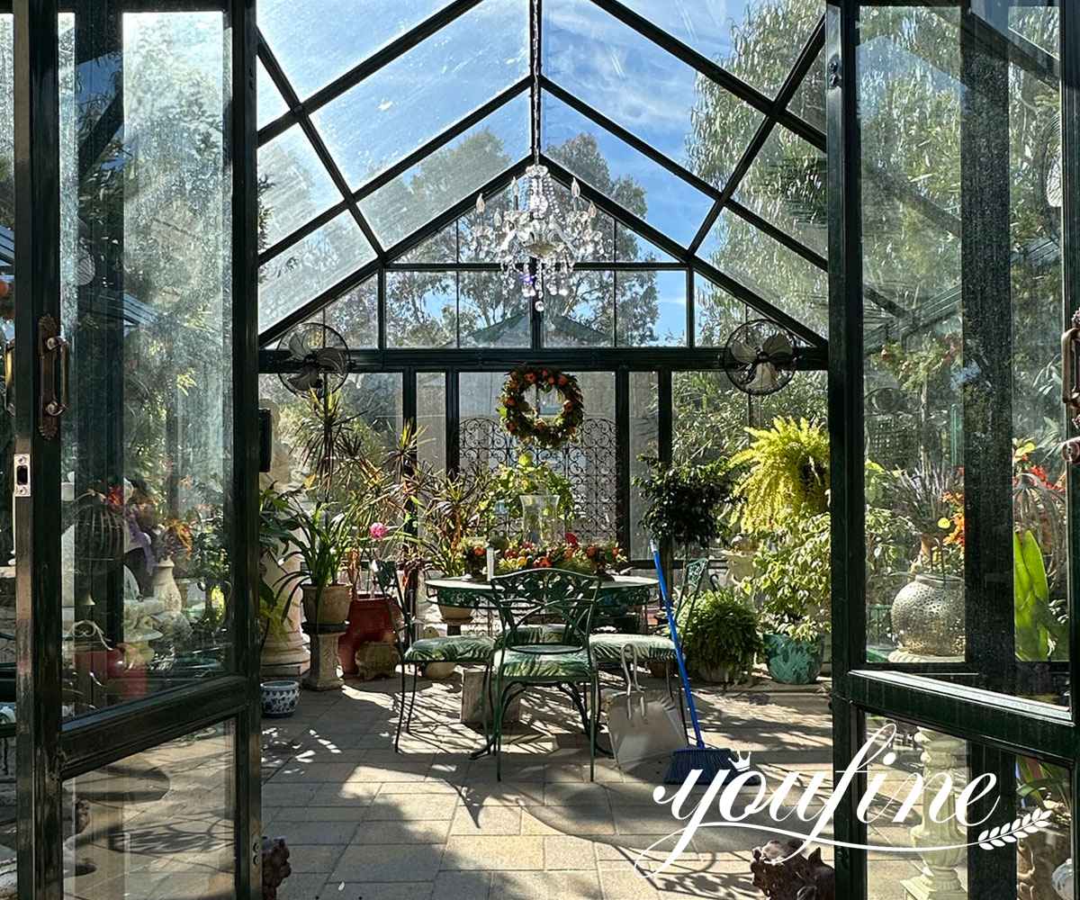glass house iron conservatory