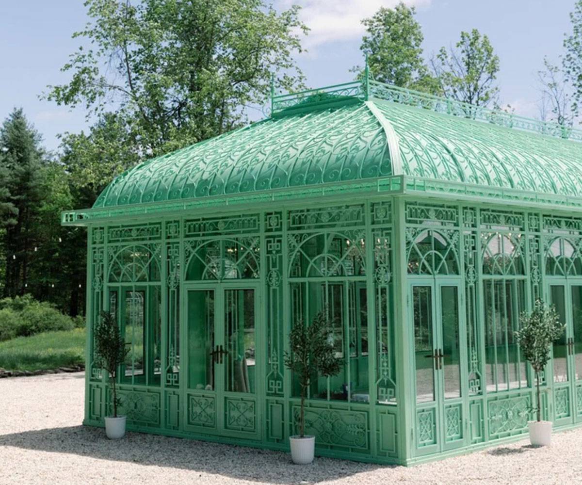 huge greenhouse for wedding