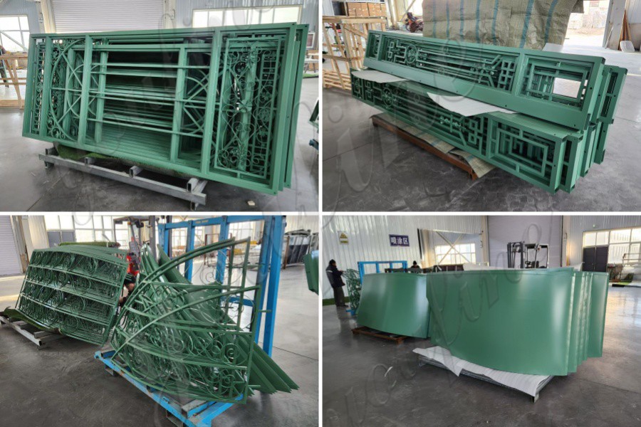 ironwork after painting