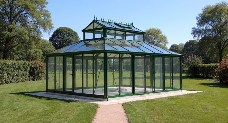large garden greenhouse