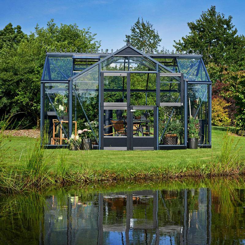 large glass room conservatory