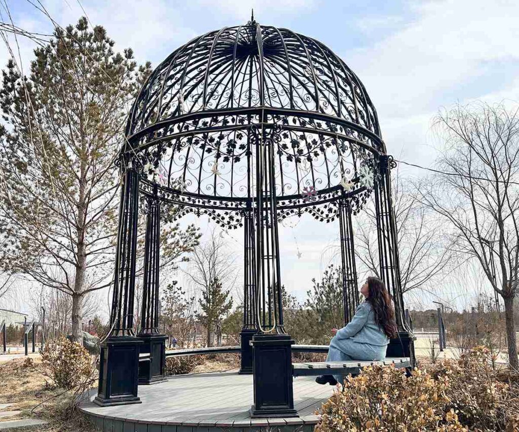 large metal gazebo