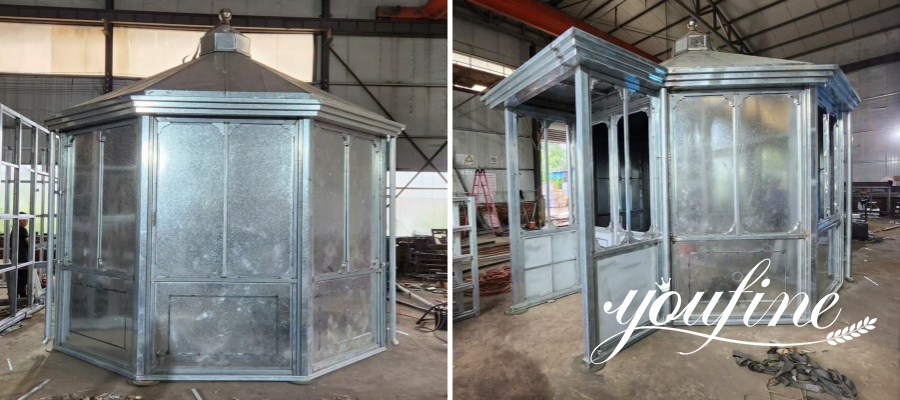 large octagonal greenhouse Test-installation