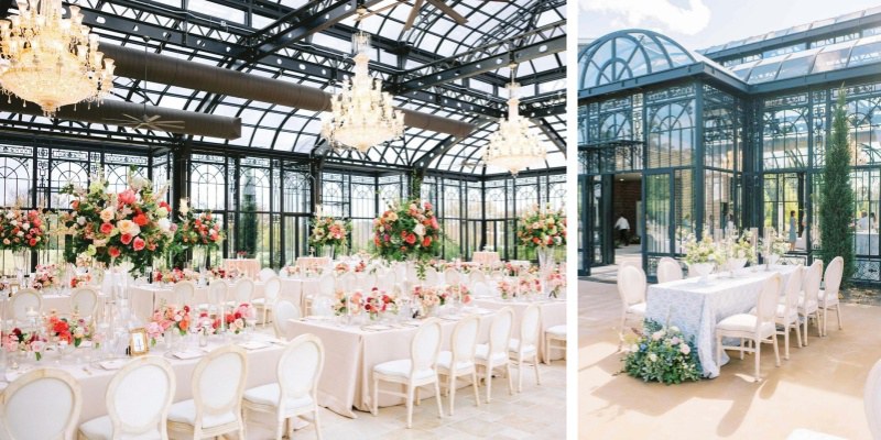 large outdoor greenhouse for Wedding