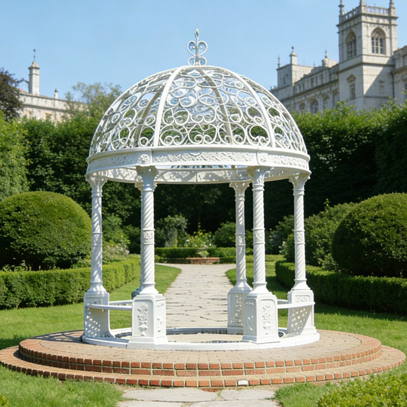 large white gazebo