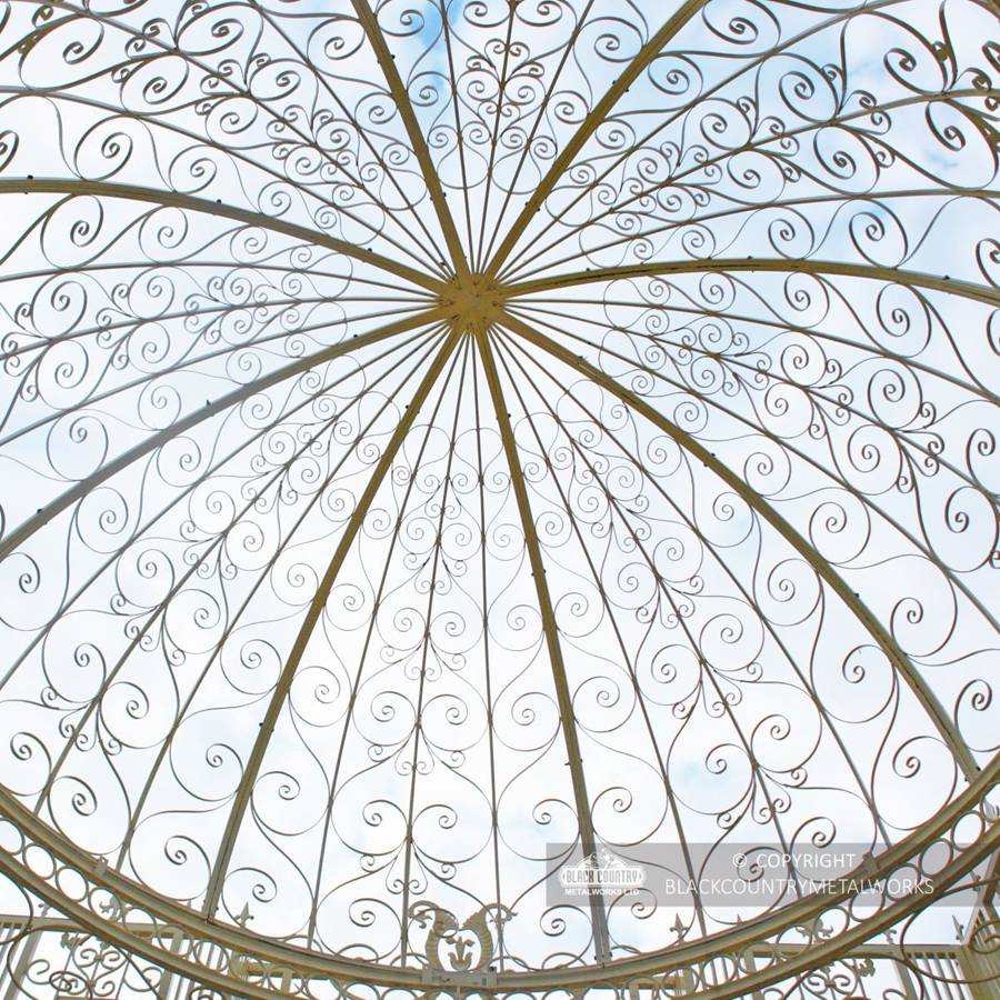 luxury outdoor gazebo detail