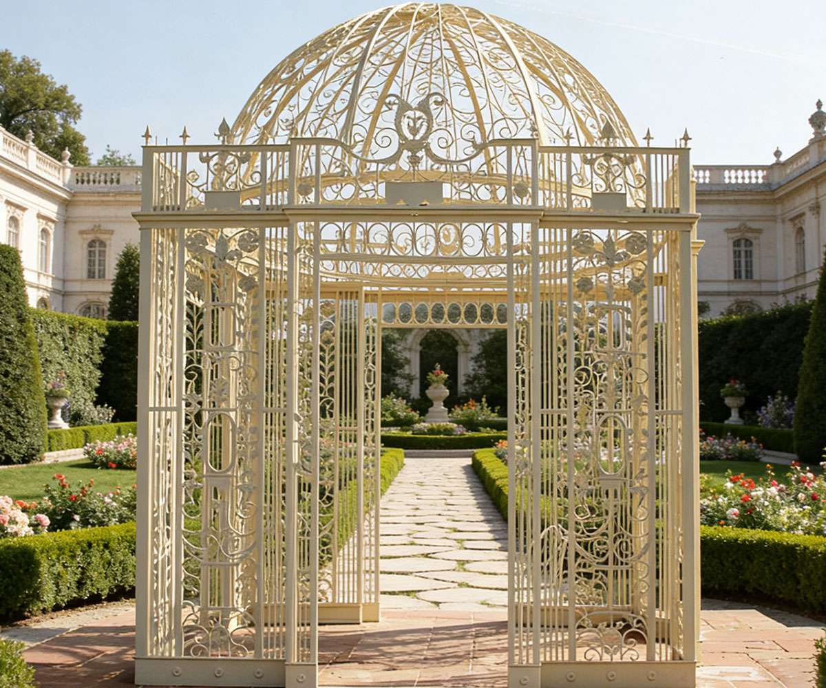 luxury outdoor iron gazebo