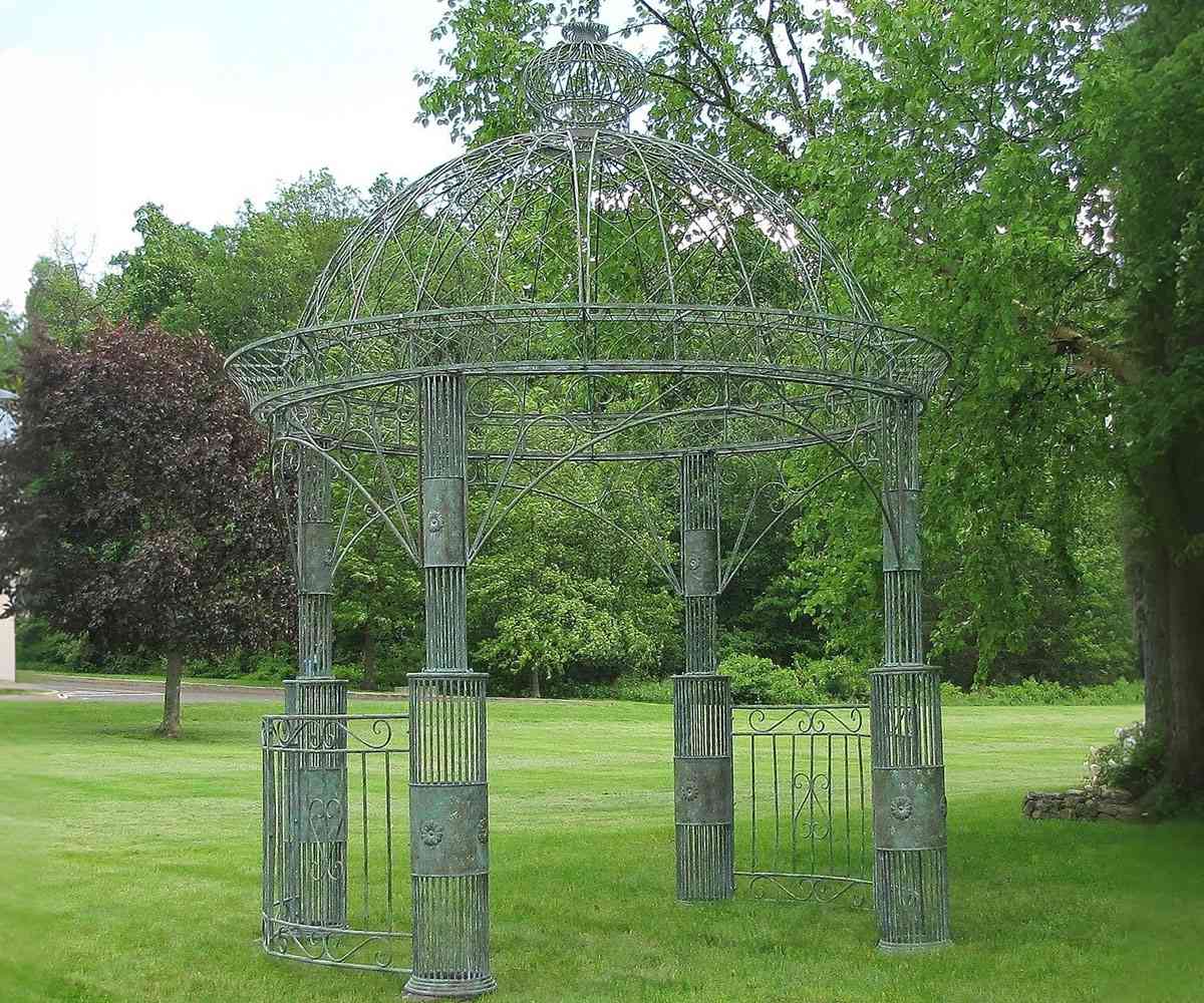 metal round gazebo