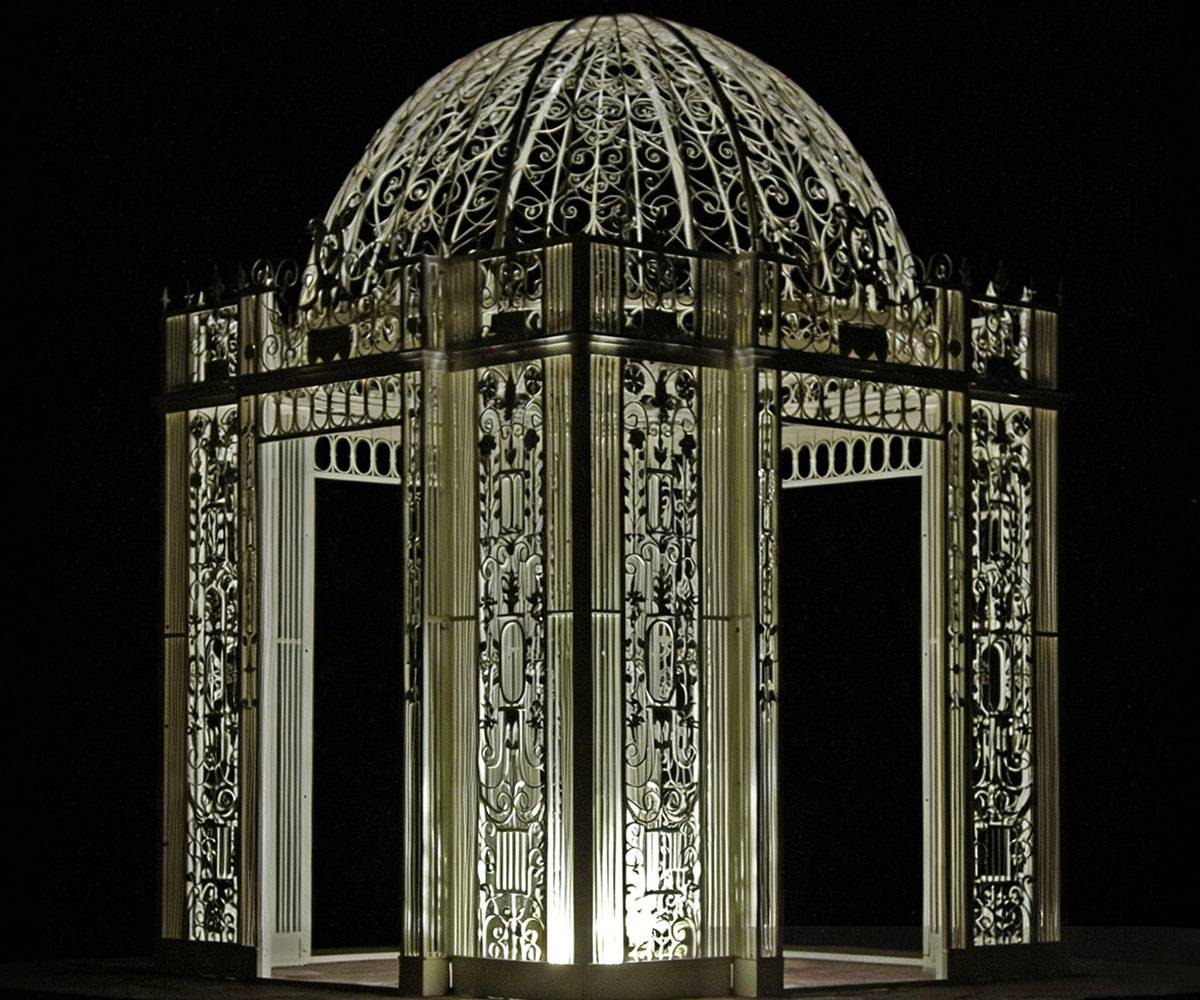 outdoor rectangular gazebo