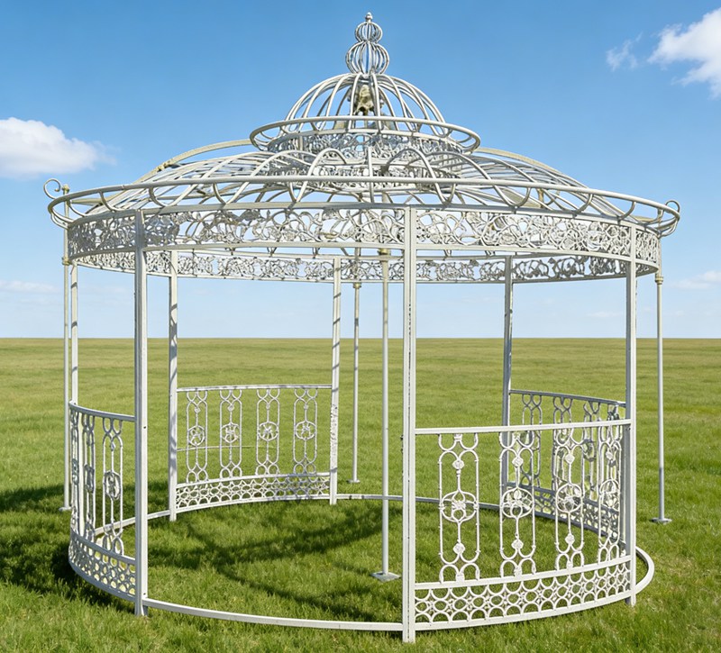 round garden gazebos