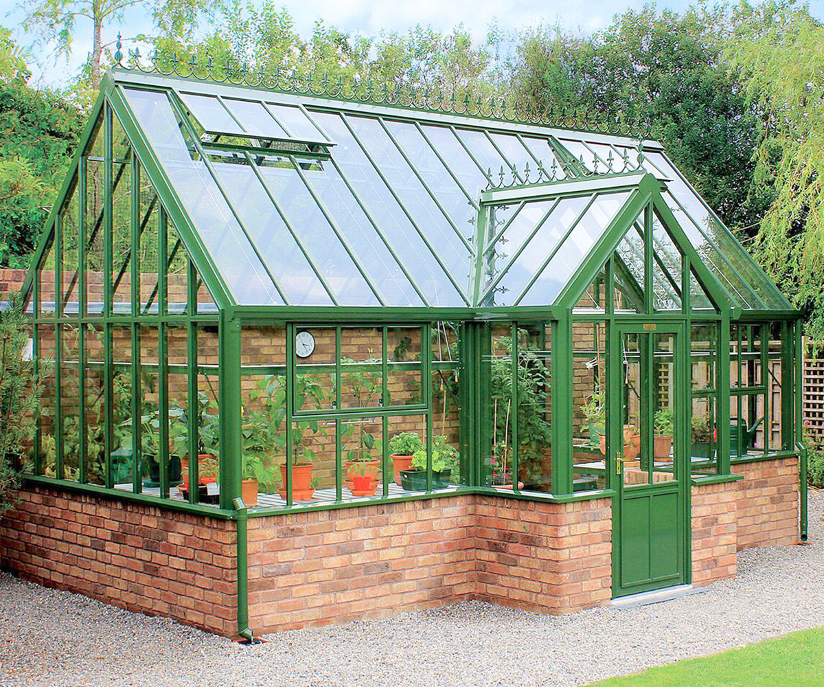 victorian brick greenhouse for garden