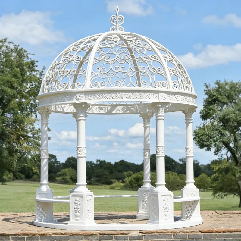 white victorian gazebo