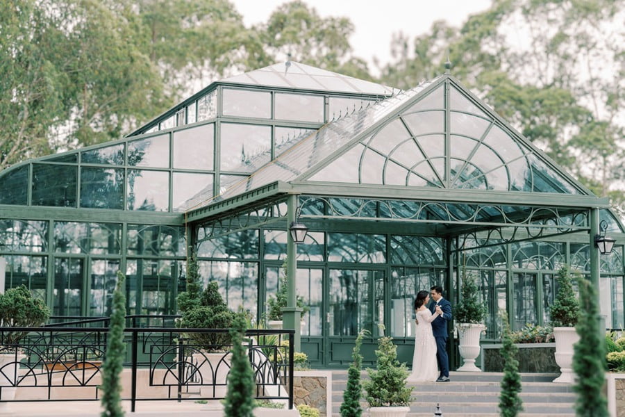 iron gable style greenhouse