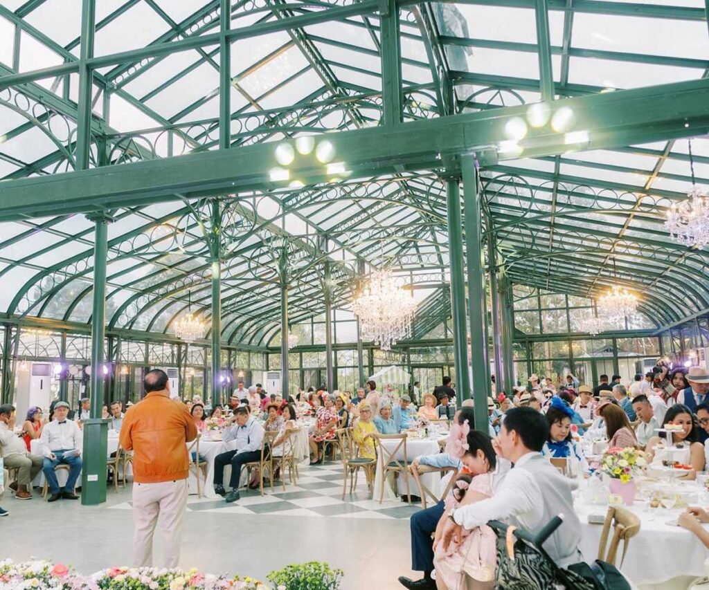 iron georgian style greenhouse