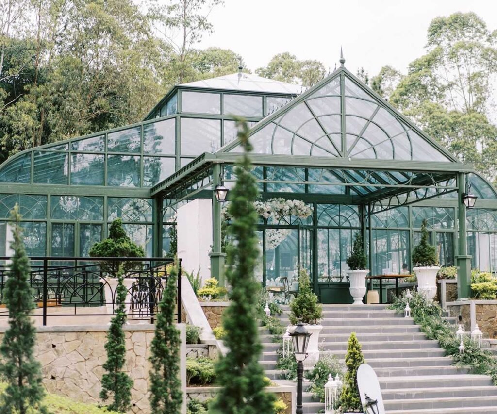 large georgian style greenhouse