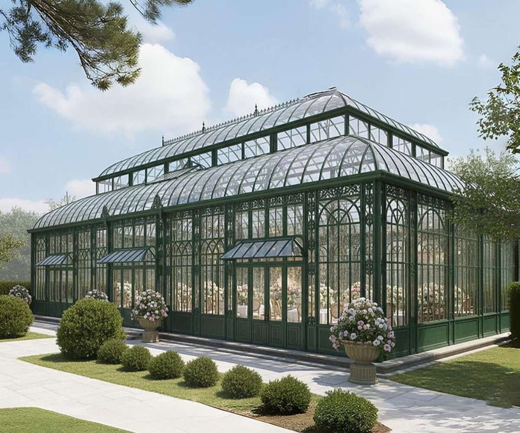 modern victorian iron conservatory