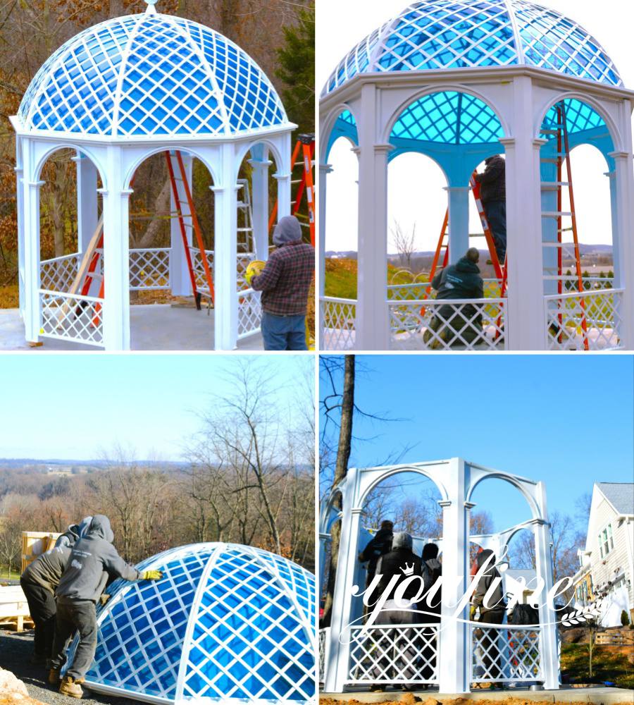round outdoor gazebo Installation Feedback
