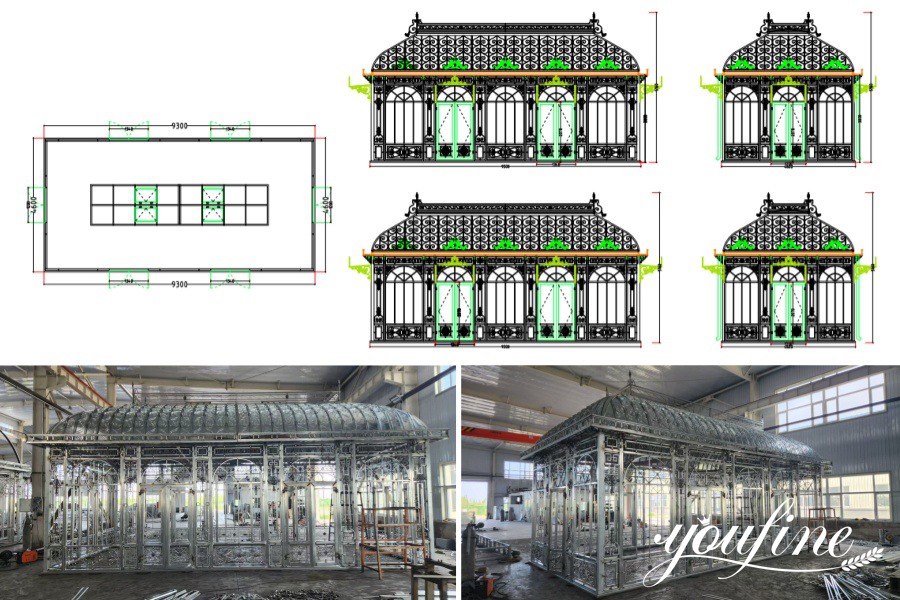 victorian style conservatory Drawing & Test-installation