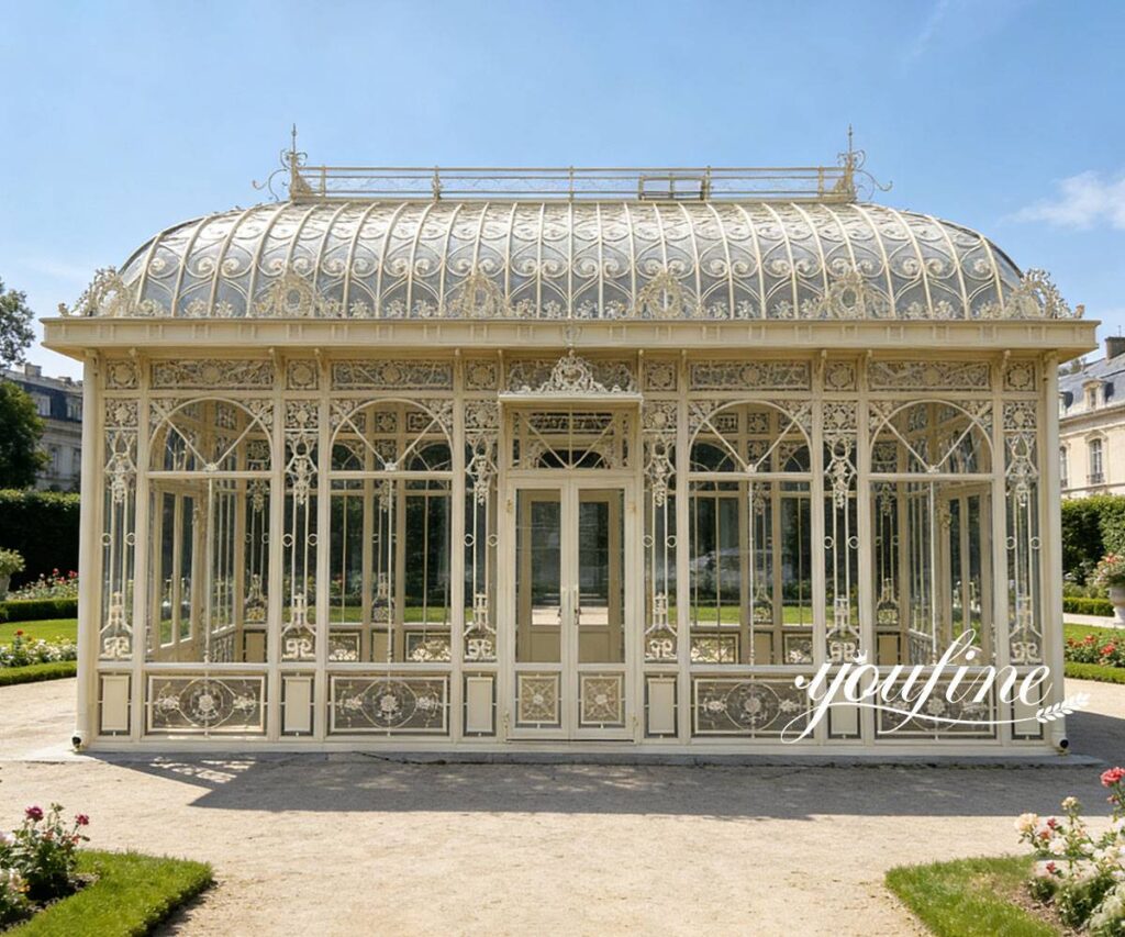 victorian villa iron greenhouse