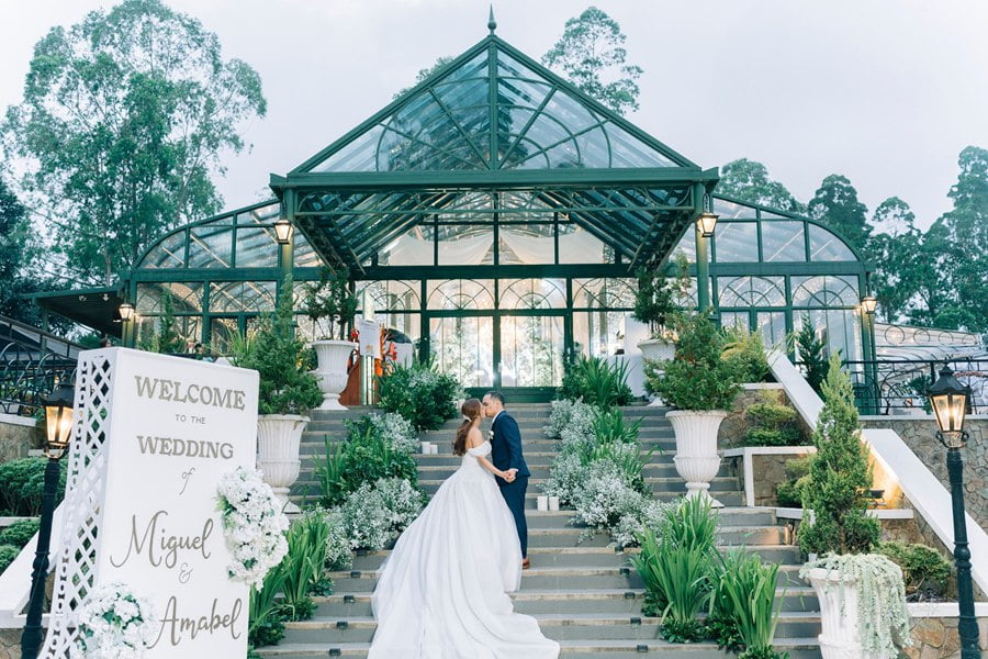 wrought iron gable style greenhouse