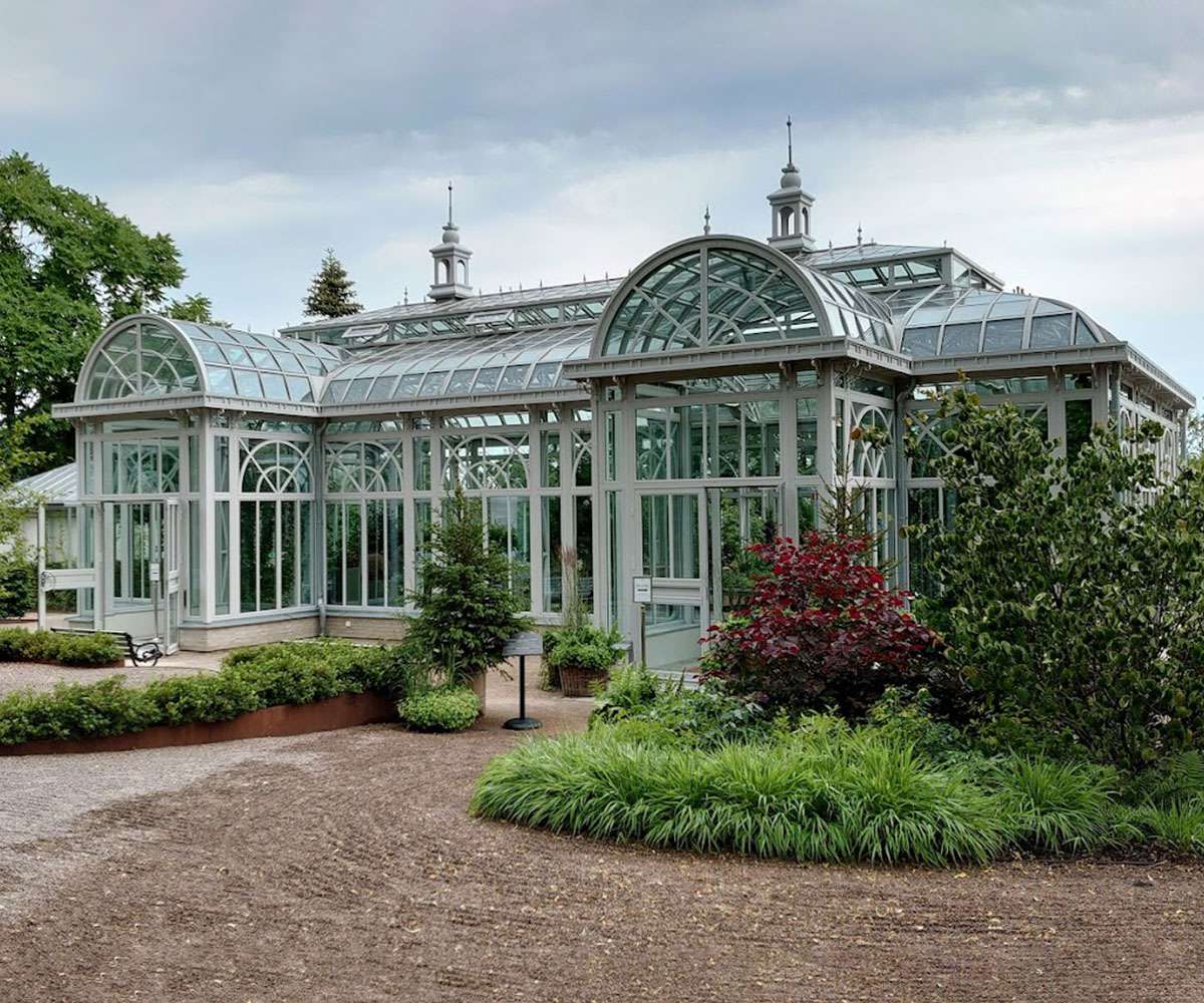 wrought iron modern conservatory