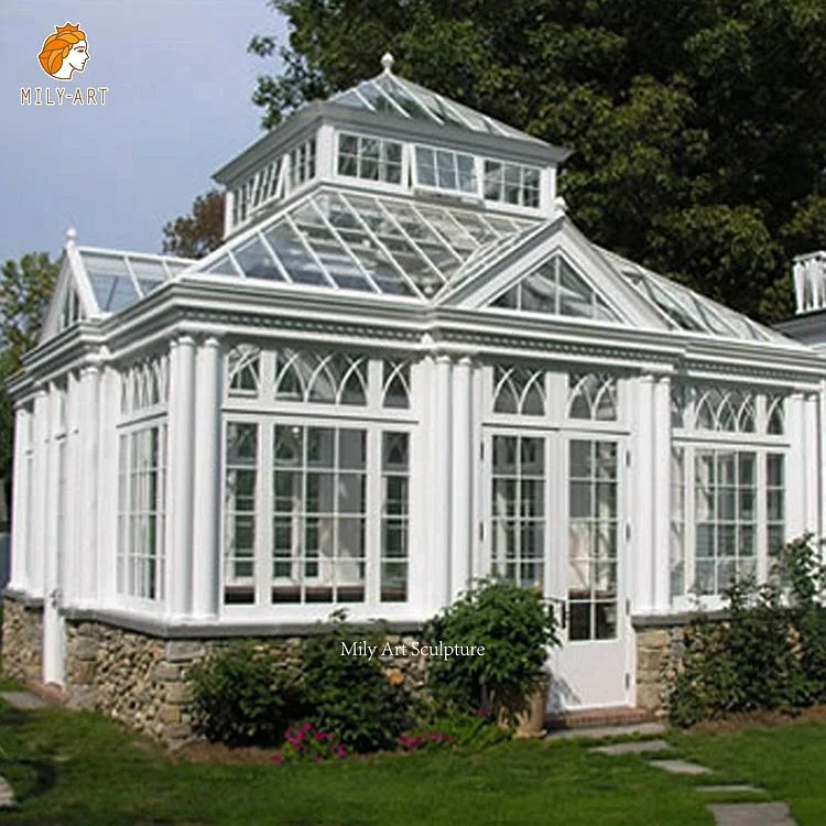 A grand, classic Victorian-style glasshouse by Mily Art Sculpture