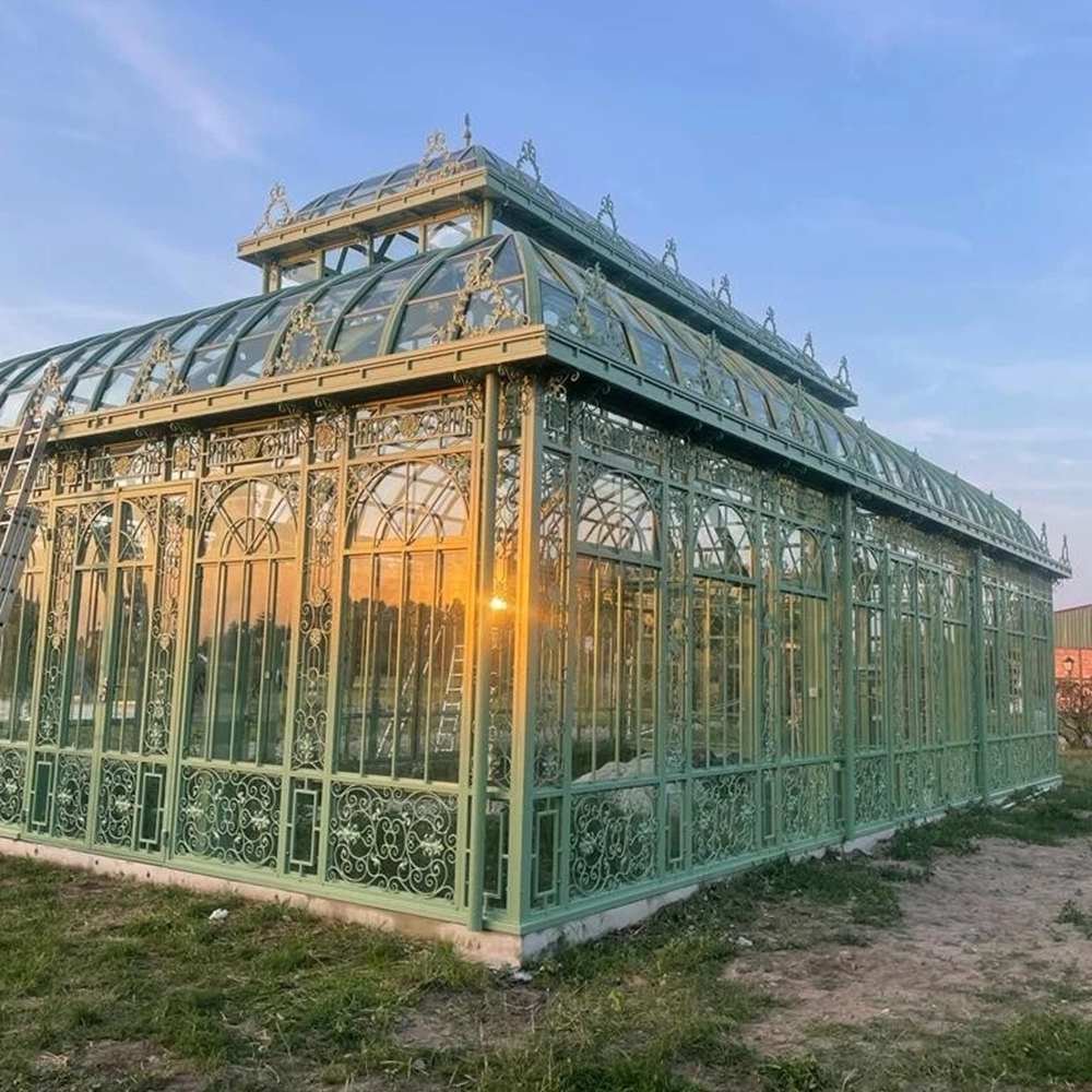 outdoor iron greenhouse