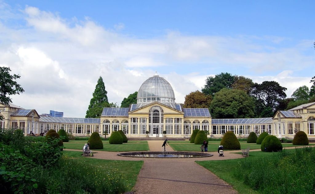 Syon Park is a 200-acre (80 hectare) park bordering the Thames, looking across the river to Kew Gardens.