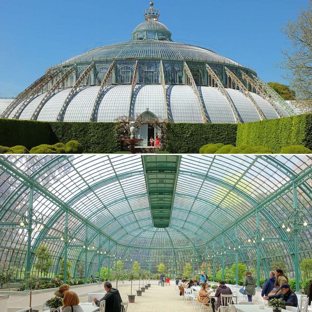 Royal Greenhouses of Laeken and the Interior of the Orangery 