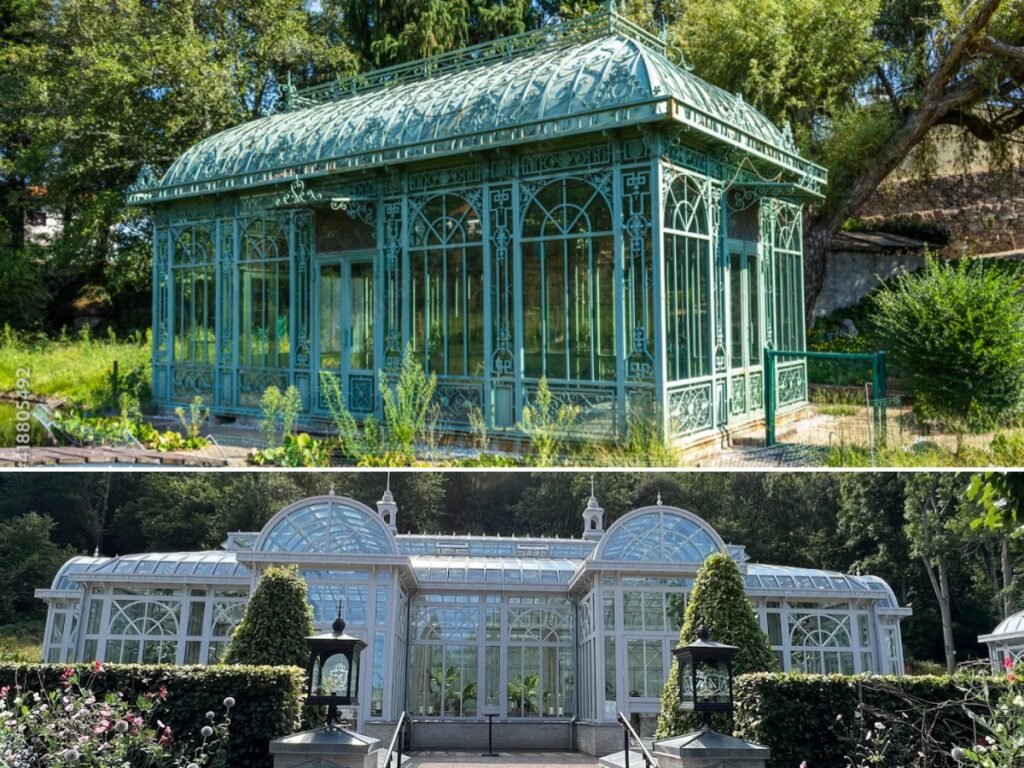 Victorian & Modern Iron Greenhouse