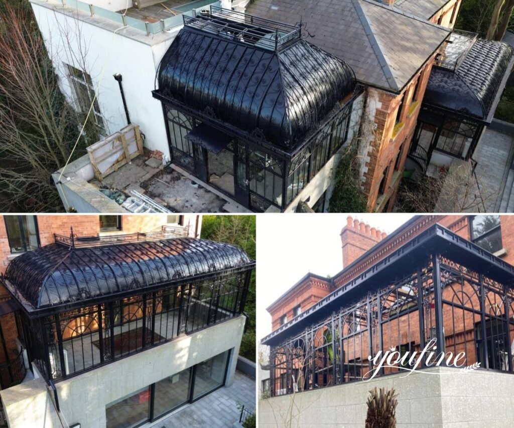 Victorian lean to greenhouses