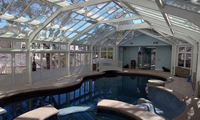 Irregular Shape Pool Greenhouse