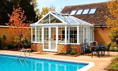 Small Family Pool Greenhouse